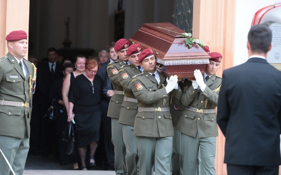 Pohřeb Martina Marcina, vojáka padlého v Afgánistánu (14. 8. 2018)