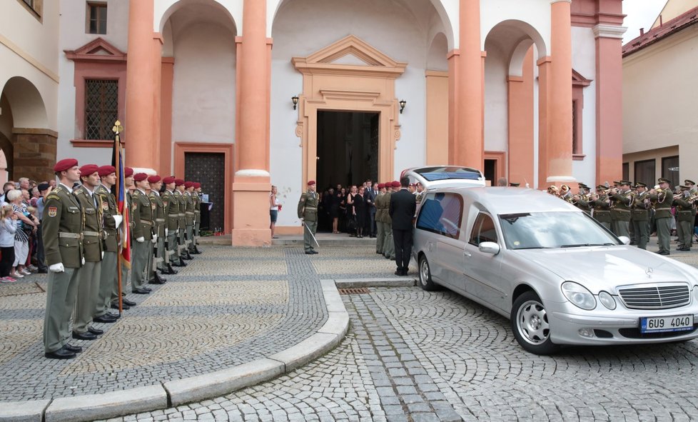Pohřeb Martina Marcina, vojáka padlého v Afgánistánu (14. 8. 2018)