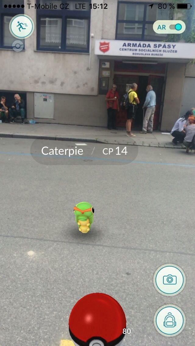 Pokémoni byli nalezeni i mezi bezdomovci u Armády spásy.