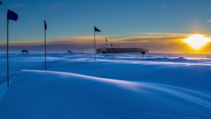 Polární stanice na jižním pólu