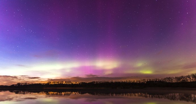 Polární záře na Kladensku