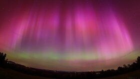 Polární záře na Karlovarsku