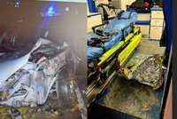 Zraněný šofér se zákazem řízení zmizel v poli: Záchranáři se k němu brodili kilometry bahnem