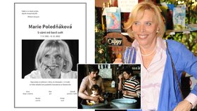 Pohřeb Marie Poledňákové (†81), režisérky komedie století S tebou mě baví svět