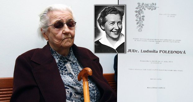 Krvavá prokurátorka zemřela! Ludmila Polednová (†93) poslala na smrt Miladu Horákovou