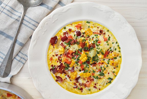 Ryby - kukuřičný chowder