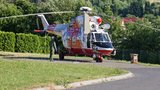 Při dopravní nehodě zemřela žena, dítě transportoval vrtulník do nemocnice