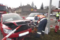 Složky IZS zasahovaly u dopravní nehody v Poličce