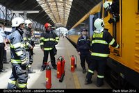 Hasiči zasahovali u požáru na Hlavním nádraží v Praze