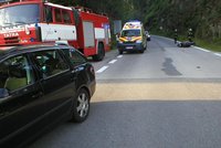 Nehoda motorkáře na hrázi lipenské přehrady zaměstnala složky IZS