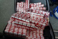 Opět se pašovalo, ve Zlínském kraji celníci zajistili nezdaněné cigarety, ale i lihoviny a víno