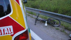 Policisté zažili šok: Opilý cyklista na dálnici a v protisměru!