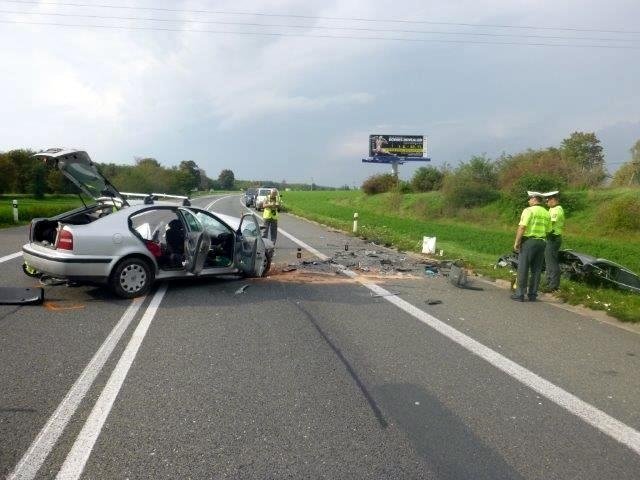 Složky IZS zaměstnala u Pohořelic nehoda dvou vozidel