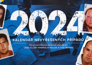 Mrazivý policejní kalendář na rok 2024: 13 neobjasněných mordů a 11 pohřešovaných