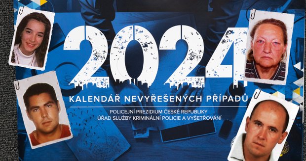 Mrazivý policejní kalendář na rok 2024: 13 neobjasněných mordů a 11 pohřešovaných