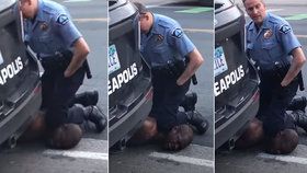 Brutální zásah policie v USA: Afroameričanovi klečel strážník na krku, dokud ho neudusil.