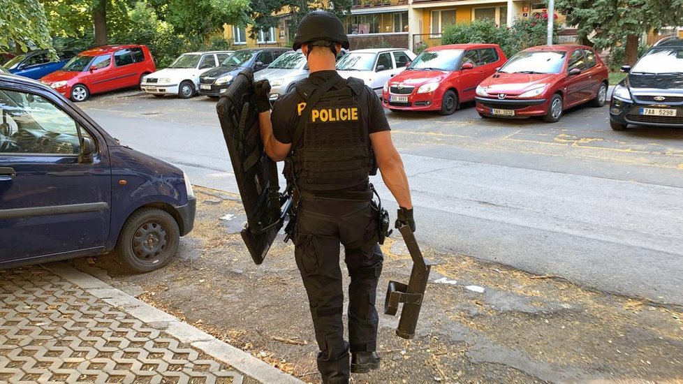 Muž vyhrožoval sousedům, že začne střílet. Policie ho zadržela.