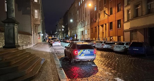 Muž si během posledního lednového víkendu vybíjel vztek na zaparkovaných autech v centru Prahy. (29. leden 2022)