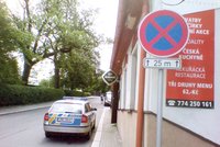 Zátah na borůvkové knedlíky: Policisté parkovali v zákazu zastavení