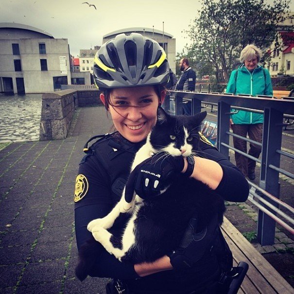 Instagram policie z Rejkjavíku je plný zábavných a pozitivních fotek