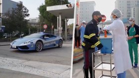 Stylová záchrana života? Italští policisté převezli orgány k transplantaci svým Lamborghini!