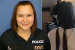 Policistka Anežka darovala své vlasy na charitu.