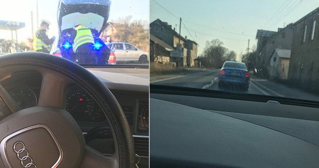Za jízdy vyfotil policejní auto jedoucí před ním: Po chvilce ho policisté zastavili a dostal mastnou pokutu