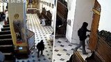 Bizarní krádež v kroměřížském kostele: Nezvaný host během svatebního obřadu odnesl fotoaparát, natočila ho kamera