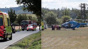 Drama na Praze-západ: Dívku zavalil kůň, cyklista zemřel při nehodě. U obou probíhala TANR.