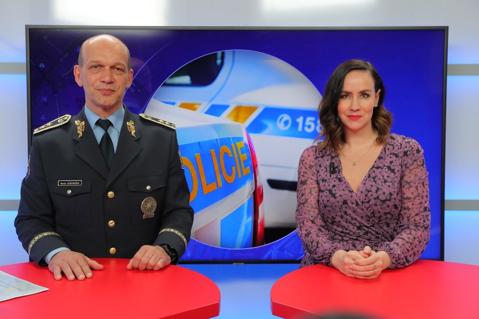 Policejní prezident Martin Vondrášek v Epicentru Blesku.