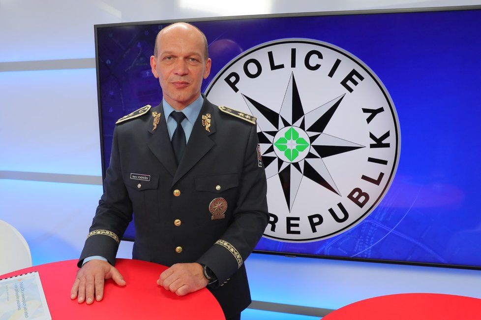 Policejní prezident Martin Vondrášek v Epicentru Blesku.