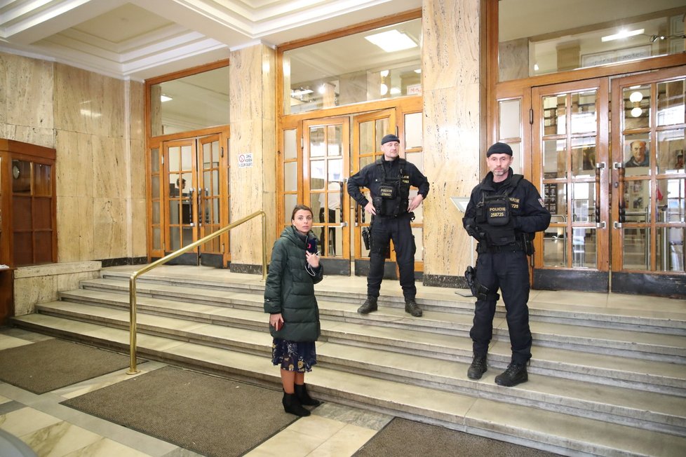 Policie na ministerstvu práce a sociálních věcí (24. 2. 2020)