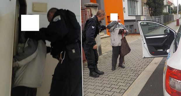 Strážníci z Boleslavi za vyčerpaného seniora udělali ve svém volnu nákup, na který pán už neměl síly