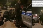 Zásah policistů v Českém Krumlově. Dva mladíci měli kopat do aut, jeden pak měl být na policisty agresivní.