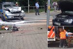 Při nehodě se zranil jeden policista