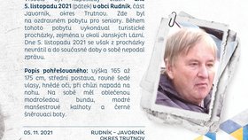 Policie zveřejnila listopadové nevyřešené případy. Vražda podnikatele v Mostě a záhadné zmizení seniora.