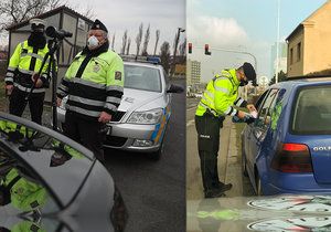 Policie dohlíží na vládní nařízení.