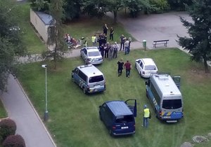 Policisté na stavbě zadrželi podezřelého ze znásilnění. Kromě něj si ale odvezli i šest mužů, kteří zde pracovali bez povolení k zaměstnání.