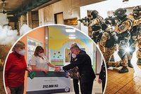 Policisté ze speciální jednotky vybrali 212 tisíc korun: Pomohou onkologicky nemocným dětem