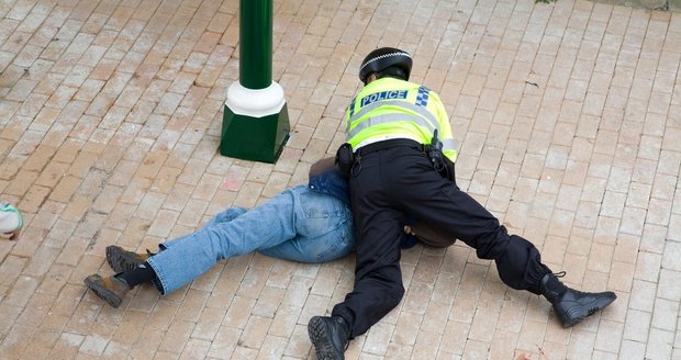 Policista zpacifikoval muže opravdu nevybíravým způsobem (ilustrační foto)