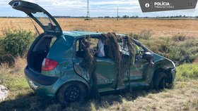 Zuzanino auto po tragické nehodě