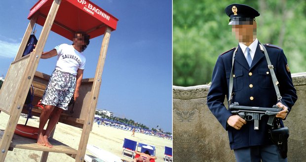 Italský policista si házel marod, aby mohl dělat plavčíka. Za podvod skončil ve vězení.