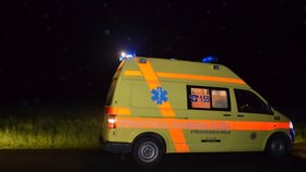 Záchranáři policistku se závažným poraněním hlavy a otevřenou zlomeninou holenní kosti přepravili do traumacentra pražské vinohradské nemocnice.