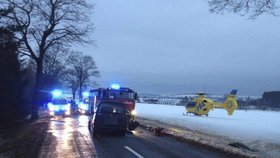 Tragická nehoda u Poličky: V havarovaném autě zemřela spolujezdkyně