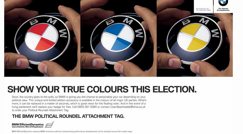 BMW Political Roundel Attachment Tag (PRAT)