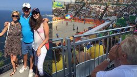 Politici v Riu: Kiska vzal dceru na vyhlídku, Zeman šel fandit na beachvolejbal.