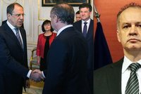 Lavrov v Bratislavě: Nikdo nesmí usilovat o světovou dominanci! Kiska odsoudil anexi Krymu