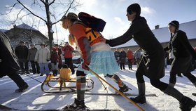 Závodům přálo i počasí, nakonec pár centimetrů sněhu napadlo a vysvitlo i slunce