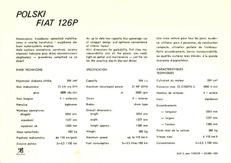 Polski Fiat 126p (1973)