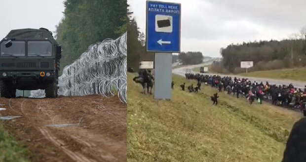 Lukašenkův obchod s lidmi: Migranti zkusili „protrhnout“ polskou hranici, u plotu živoří i děti